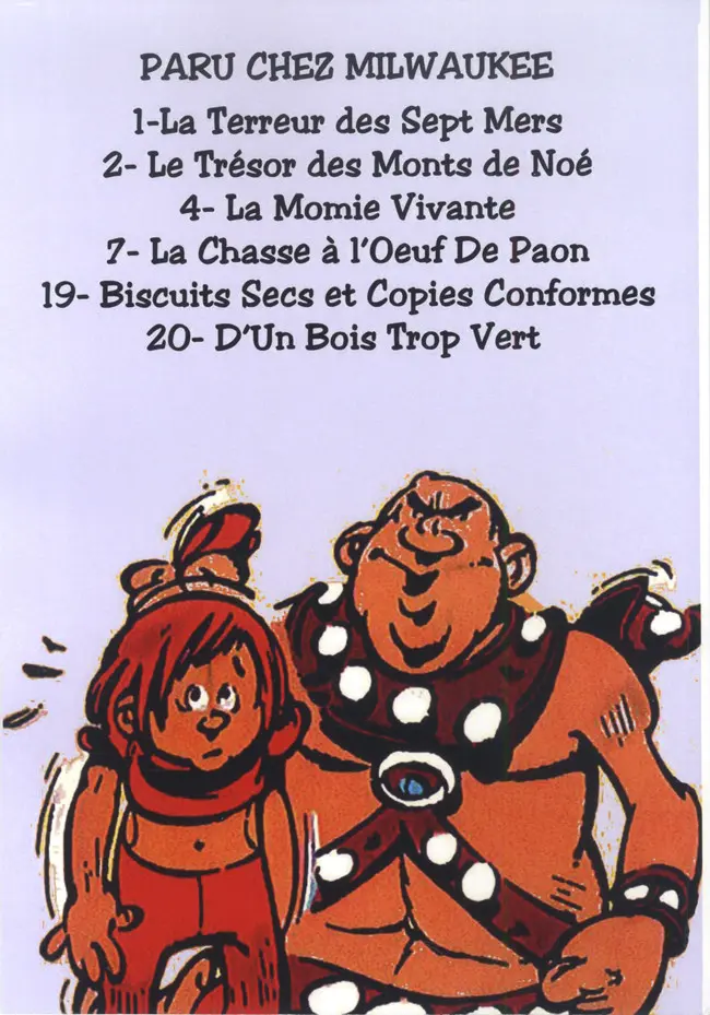 Verso de l'album Colin Colas La momie vivante