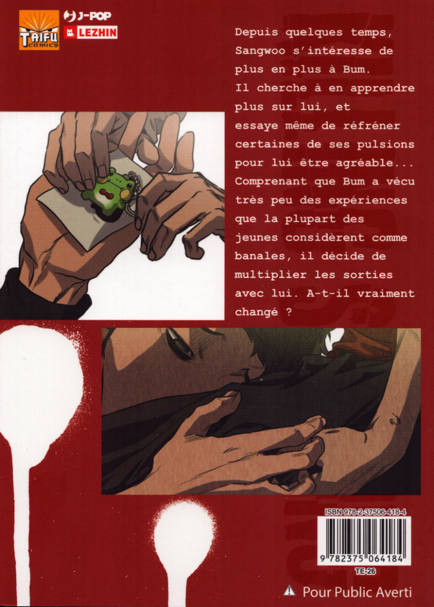 Verso de l'album Killing Stalking 1