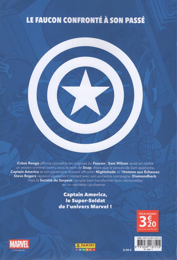 Verso de l'album Captain America - la légende vivante 3 La mort au crâne écarlate