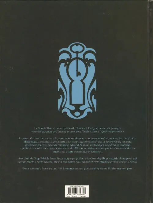 Verso de l'album Curiosity Shop 1 1914 - Le Réveil