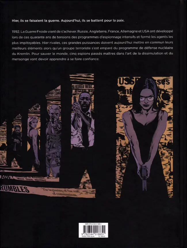 Verso de l'album The Dead Hand Tome 1 Les Reliques de la guerre froide