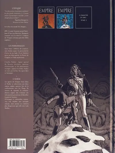 Verso de l'album Empire Tome 2 Lady Shelley
