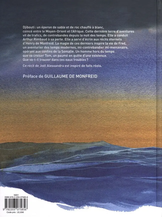 Verso de l'album Errance en mer Rouge