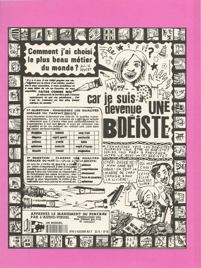 Verso de l'album Fantastic Plotte !