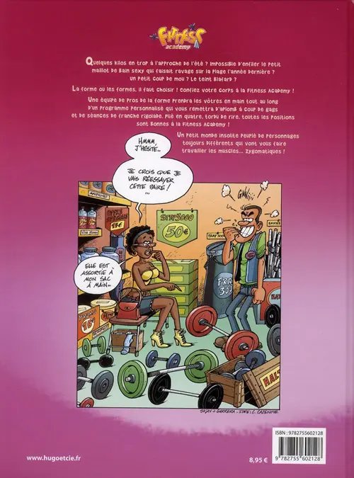 Verso de l'album Fitness academy Tome 1