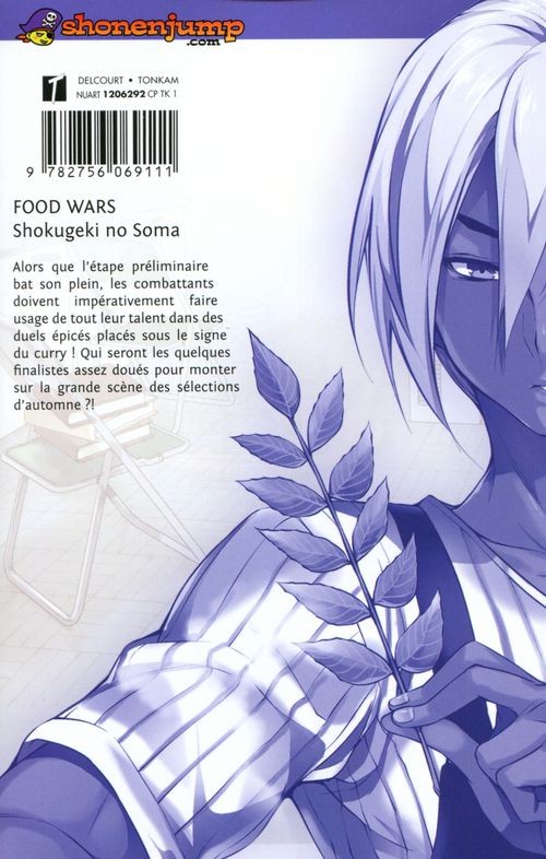 Verso de l'album Food Wars ! 7