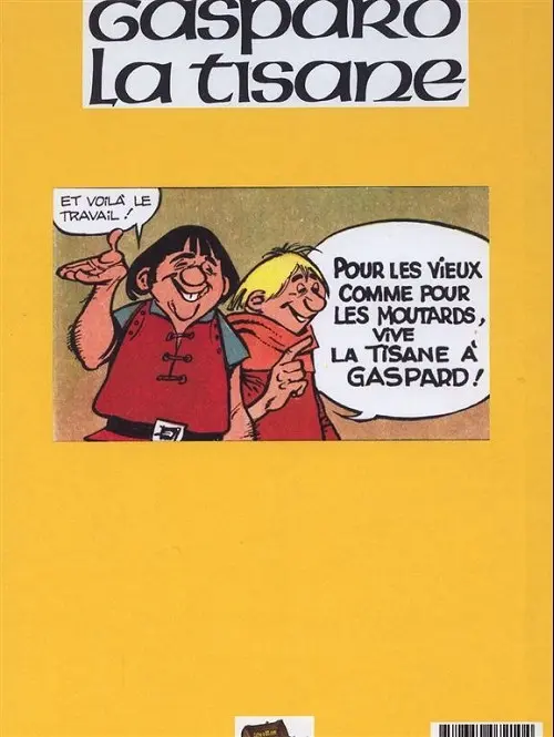Verso de l'album Gaspard la tisane Bande de Chauvaches !