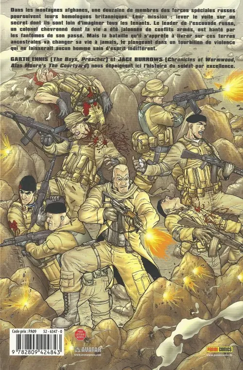 Verso de l'album 303 Les plaines d'Afghanistan
