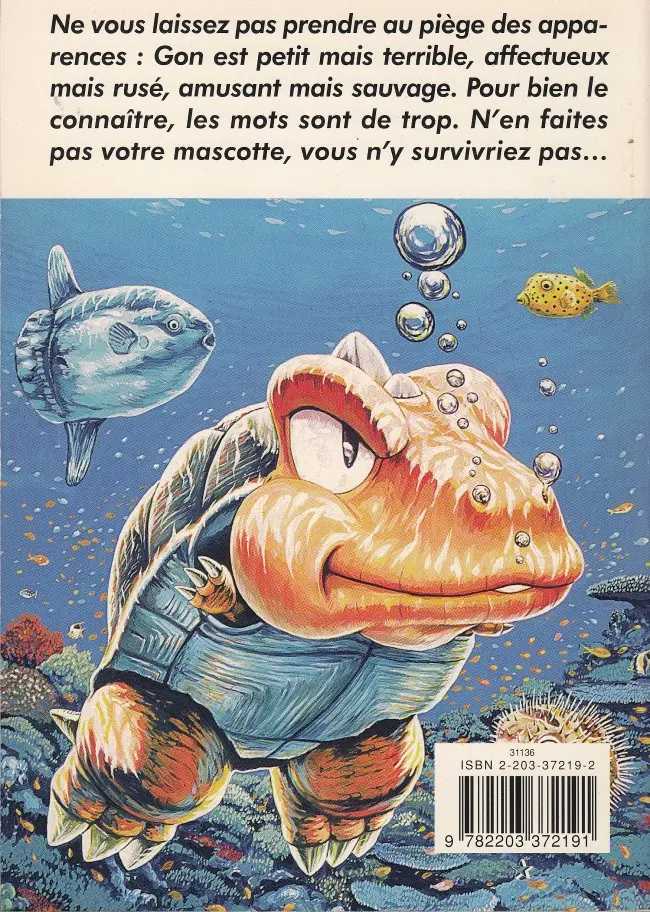 Verso de l'album Gon 4