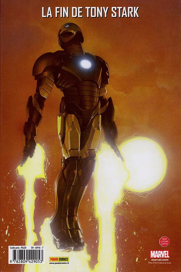 Verso de l'album The Invincible Iron Man Tome 2 Dislocation