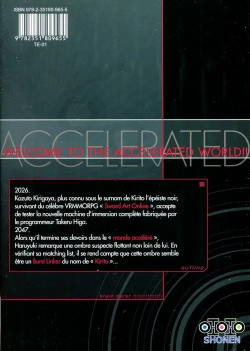 Verso de l'album Accel World 5