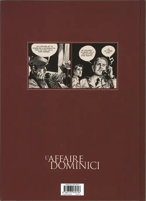 Verso de l'album L'Affaire Dominici