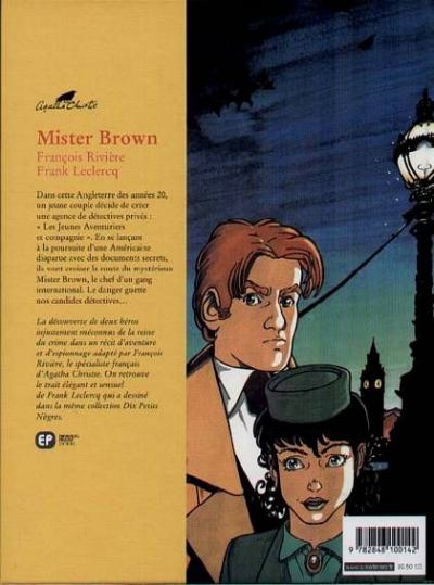 Verso de l'album Agatha Christie Tome 5 Mister Brown