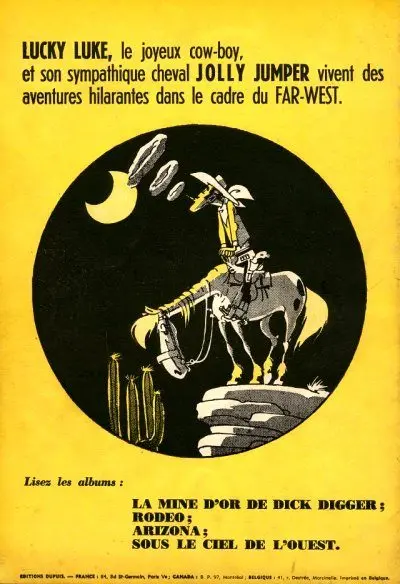 Verso de l'album Lucky Luke Tome 5 Lucky Luke contre Pat Poker