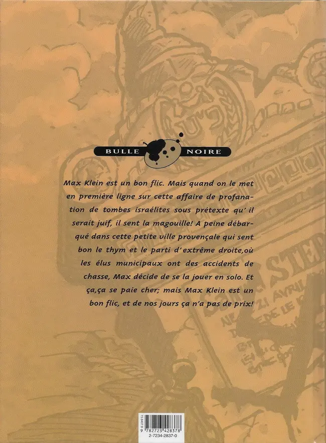 Verso de l'album Macadam Tome 1 Max