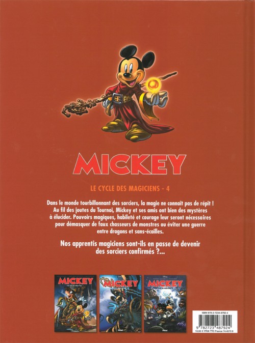 Verso de l'album Mickey - Le cycle des magiciens 4