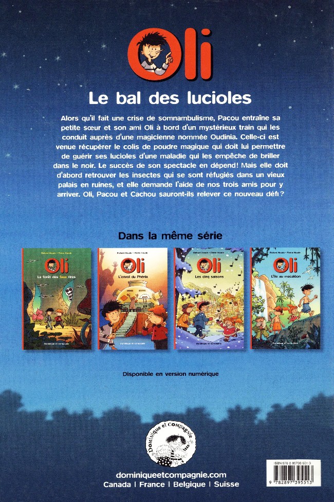 Verso de l'album Oli Tome 5 Le bal des lucioles