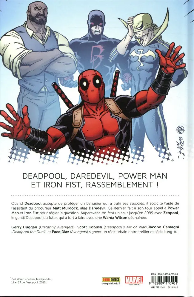 Verso de l'album All-New Deadpool Tome 3 Décharge éclectique