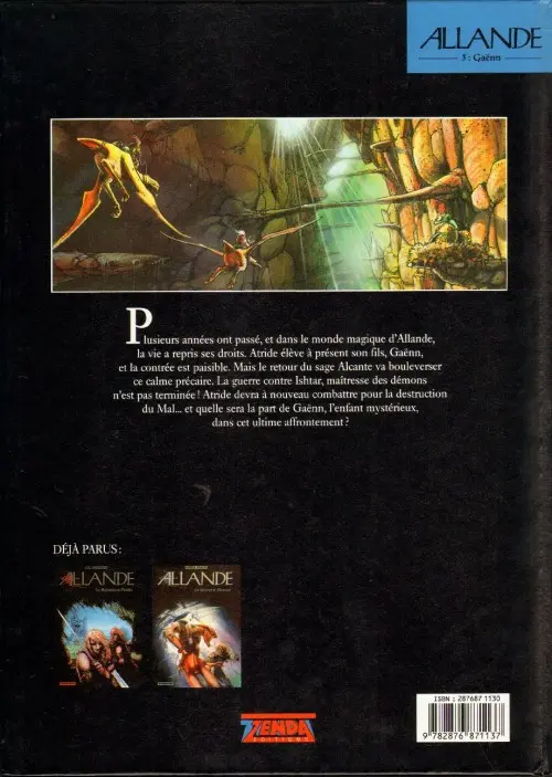 Verso de l'album Allande Tome 3 Gaënn
