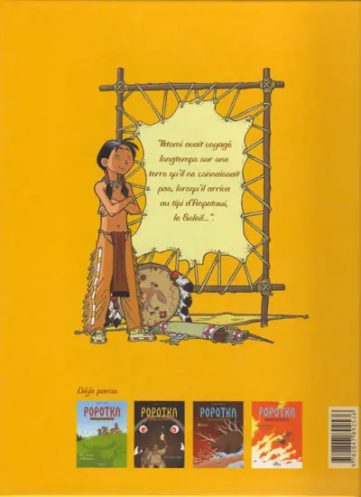 Verso de l'album Popotka le petit Sioux Tome 4 Les Jambières Magiques