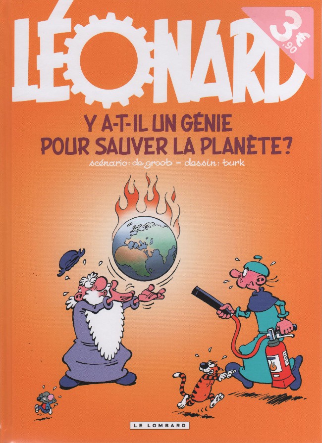 Couverture de l'album Léonard Tome 38 Y a-t-il un génie pour sauver la planète?