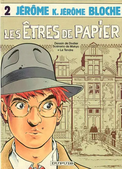 Couverture de l'album Jérôme K. Jérôme Bloche Tome 2 Les êtres de papier