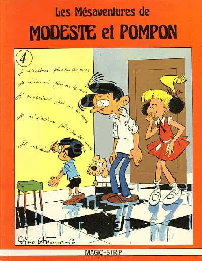 Couverture de l'album Modeste et Pompon Tome 4 Les mésaventures de Modeste et Pompon