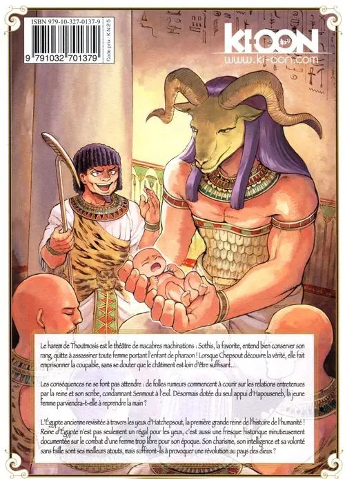 Verso de l'album Reine d'Égypte Tome 3
