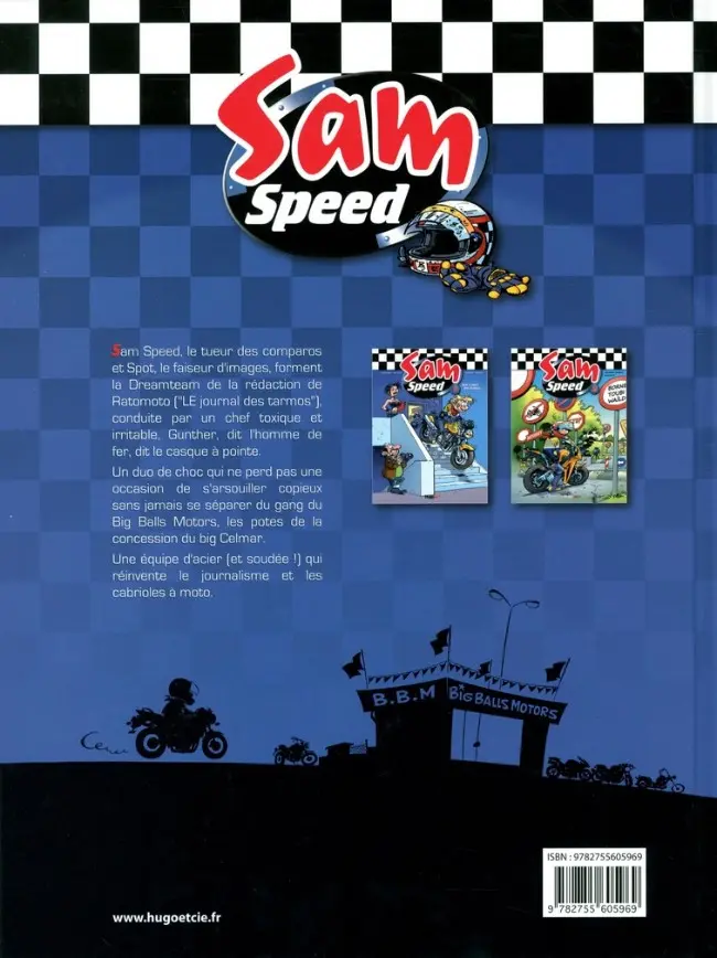 Verso de l'album Sam Speed Tome 3 L'Étoffe des Zéros