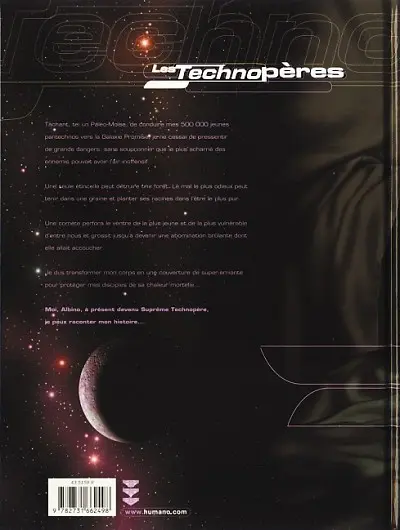 Verso de l'album Les Technopères Tome 5 La secte des Techno-évêques