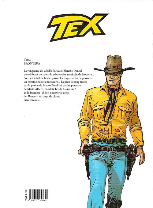 Verso de l'album Tex (couleur) Tome 2 Frontera !