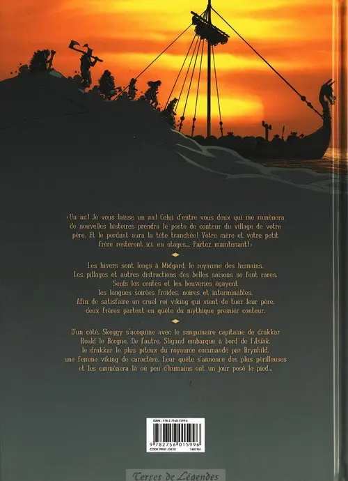 Verso de l'album Aslak Tome 1 L'Œil du monde