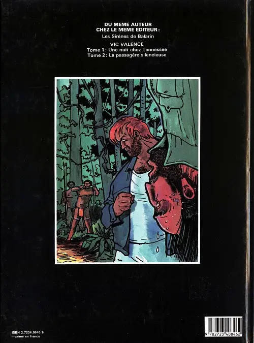 Verso de l'album Vic Valence Tome 2 La passagère silencieuse