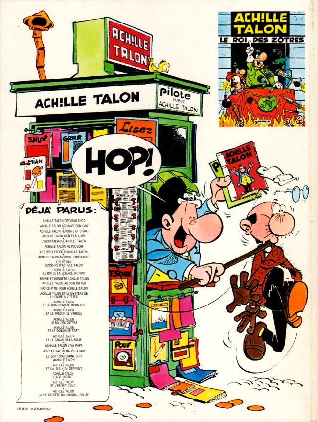 Verso de l'album Achille Talon Tome 4 Achille Talon… mon fils à moi !