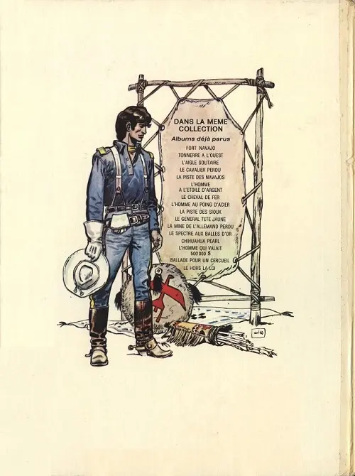 Verso de l'album Blueberry Tome 6 L'homme à l'étoile d'argent