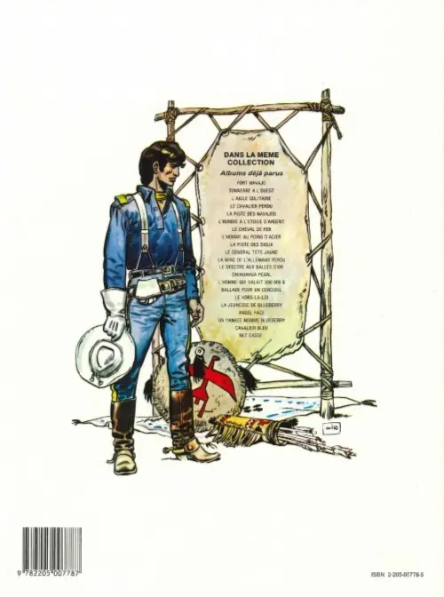 Verso de l'album La Jeunesse de Blueberry Tome 1