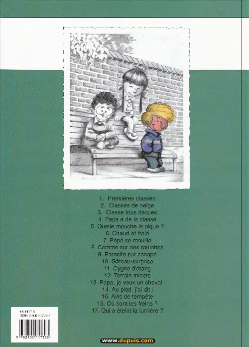 Verso de l'album Cédric Tome 3 Classe tous risques