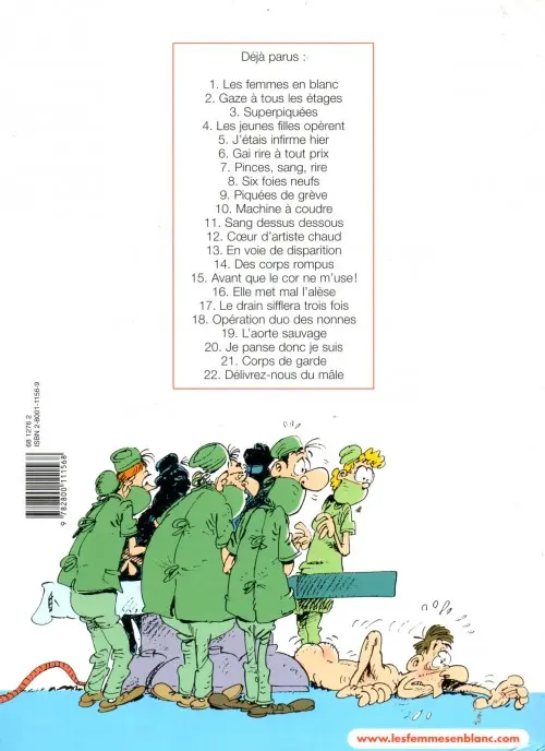 Verso de l'album Les Femmes en Blanc Tome 1