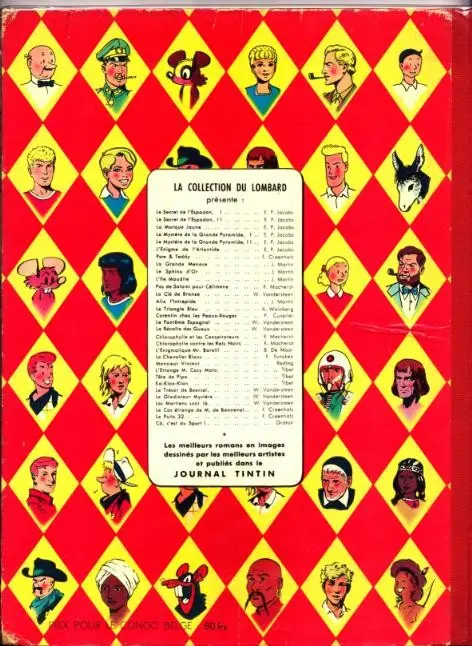 Verso de l'album Lefranc Tome 1 La grande menace