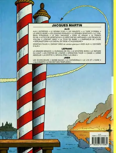 Verso de l'album Lefranc Tome 8 L'arme absolue