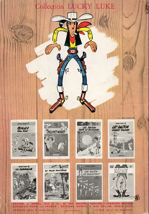 Verso de l'album Lucky Luke Tome 6 Hors-la-loi