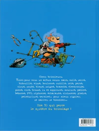 Verso de l'album B comme bricoleur Tome 1 Un bricoleur averti en vaut deux