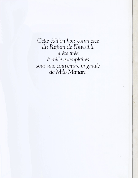 Verso de l'album Le Parfum de l'invisible Tome 1