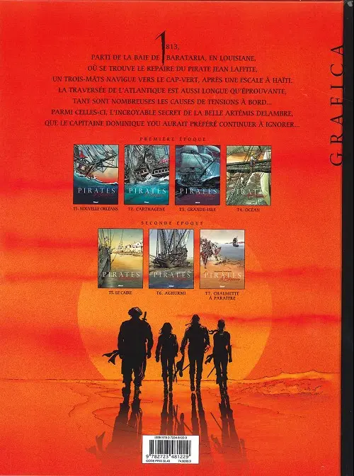 Verso de l'album Les Pirates de Barataria Tome 4 Océan