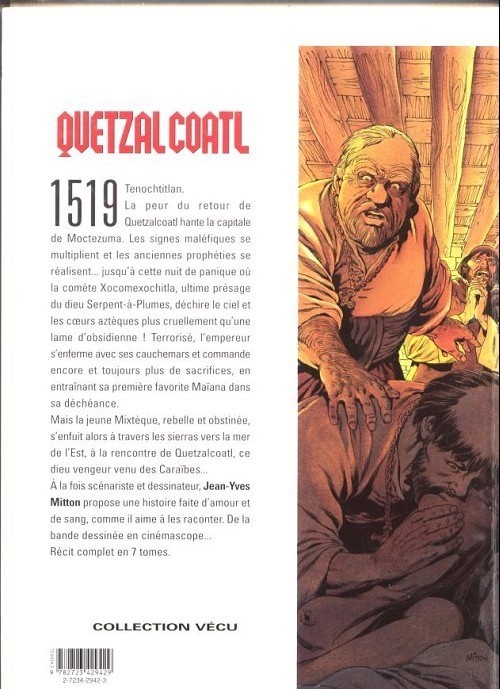Verso de l'album Quetzalcoatl Tome 4 Le Dieu des Caraibes