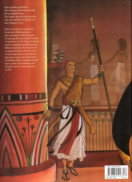 Verso de l'album Sur les terres d'Horus Tome 1 Khaemouaset ou la loi de Maât