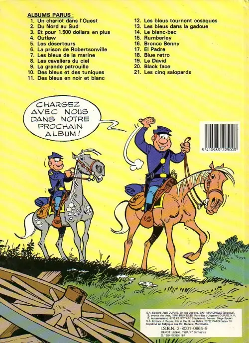 Verso de l'album Les Tuniques Bleues Tome 7 Les bleus de la marine