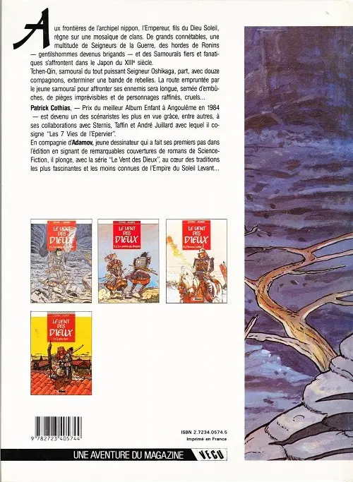 Verso de l'album Le Vent des Dieux Tome 1 Le sang de la lune