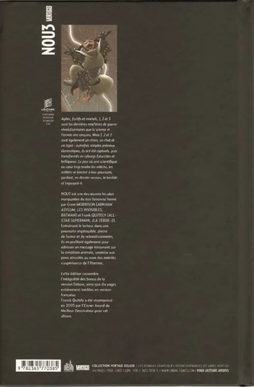 Verso de l'album WE3 - NOU3 Nou3