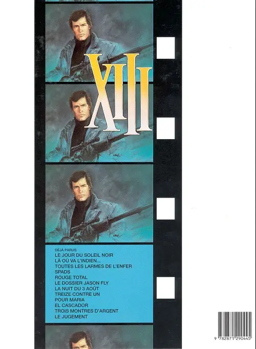 Verso de l'album XIII Tome 5 Rouge total